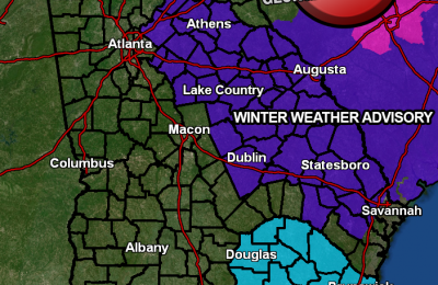 Icy conditions possible in Middle Georgia